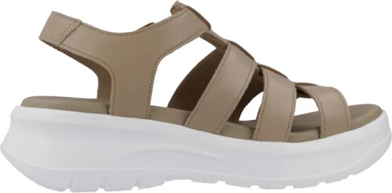 Panama Jack Flat Sandals Beige Dames