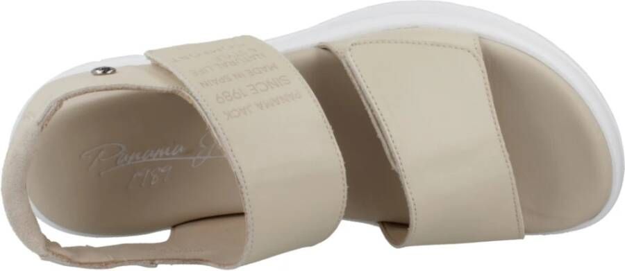 Panama Jack Zomer Platte Sandalen Beige Dames