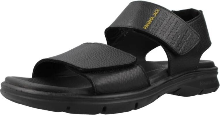 Panama Jack Flat Sandals Black Heren