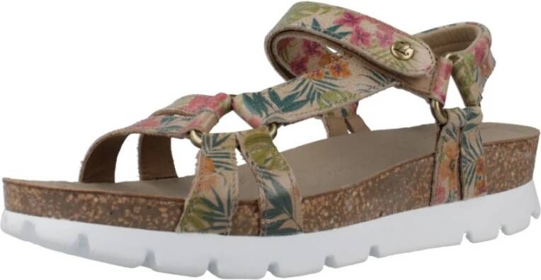 Panama Jack Tropische Platte Sandalen Multicolor Dames
