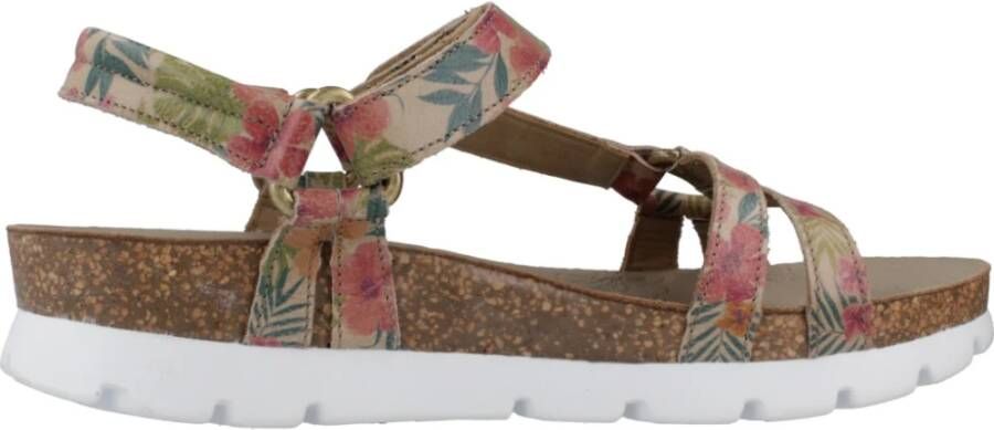 Panama Jack Tropische Platte Sandalen Multicolor Dames
