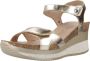 Panama Jack Gouden Metallic Sleehak Sandaal voor Vrouwen Multicolor Dames - Thumbnail 4