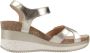 Panama Jack Gouden Metallic Sleehak Sandaal voor Vrouwen Multicolor Dames - Thumbnail 6