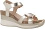 Panama Jack Gouden Metallic Sleehak Sandaal voor Vrouwen Multicolor Dames - Thumbnail 7