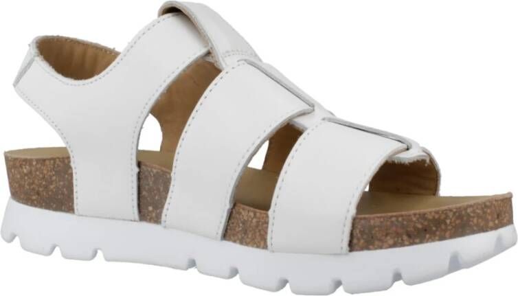 Panama Jack Flat Sandals White Dames