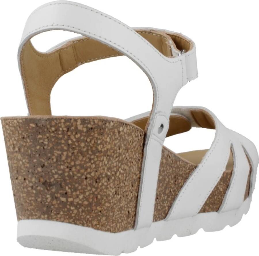 Panama Jack Zomer Platte Sandalen White Dames