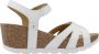 Panama Jack Zomer Platte Sandalen White Dames - Thumbnail 4