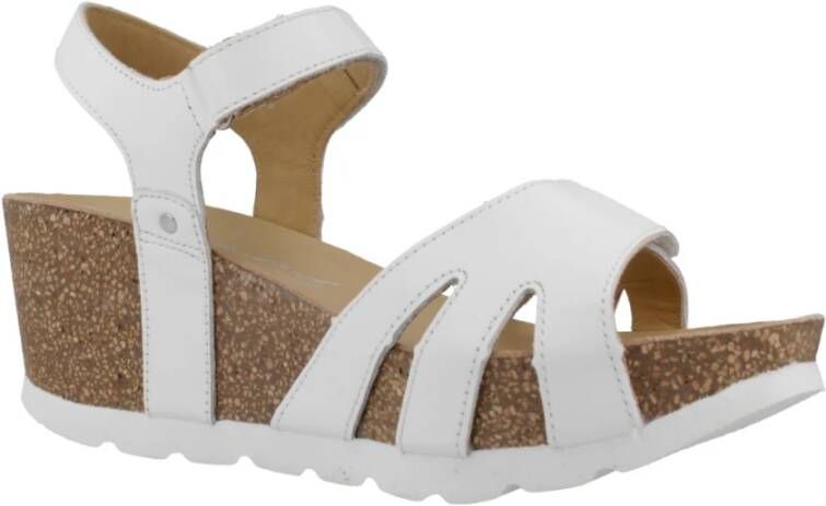 Panama Jack Flat Sandals White Dames