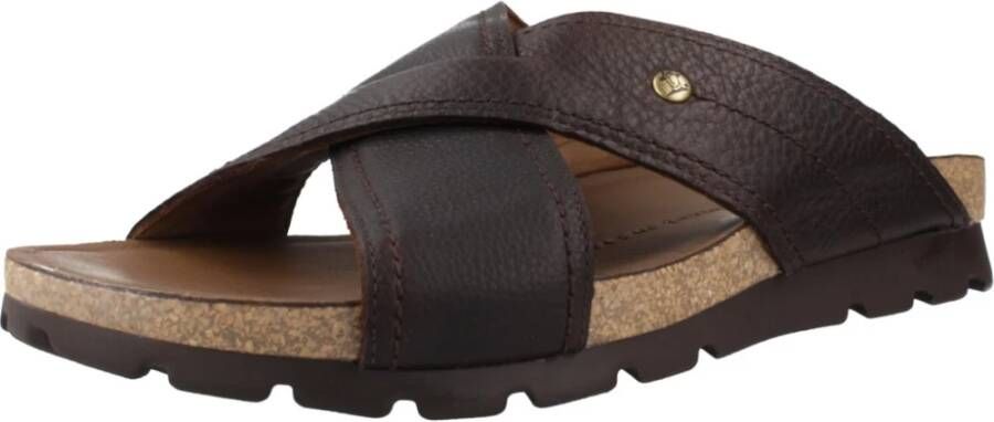 Panama Jack Gekruiste Sandaal Sliders Brown Heren