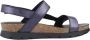 Panama Jack Glanzende Platte Sandalen Blue Dames - Thumbnail 12