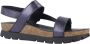 Panama Jack Glanzende Platte Sandalen Blue Dames - Thumbnail 13