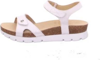 Panama Jack Leren Sandalen White Dames