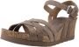 Panama Jack Vera Sandalen Met Sleehak Dames Taupe - Thumbnail 11