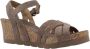Panama Jack Vera Sandalen Met Sleehak Dames Taupe - Thumbnail 14