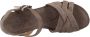 Panama Jack Vera Sandalen Met Sleehak Dames Taupe - Thumbnail 16