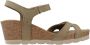 Panama Jack Julia Sandalen Met Sleehak Dames Groen - Thumbnail 12