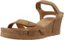 Panama Jack Platform Wedge Sandals Brown Dames - Thumbnail 9