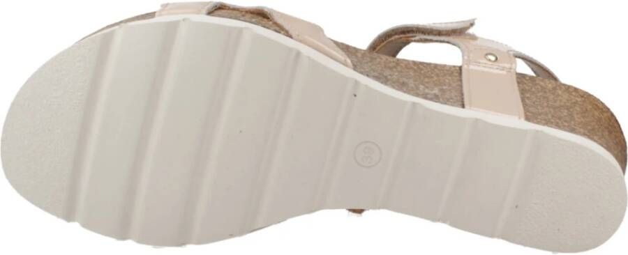 Panama Jack Platform Wedge Sandals Pink Dames