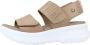 Panama Jack Platte Sandalen met Bandjes Brown Dames - Thumbnail 6