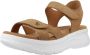 Panama Jack Platte Sandalen met Plakband Brown Dames - Thumbnail 3