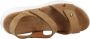 Panama Jack Platte Sandalen met Plakband Brown Dames - Thumbnail 8