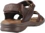 Panama Jack Platte Sandalen met Plakband Brown Heren - Thumbnail 5