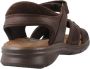 Panama Jack Platte sandalen met plakband Brown Heren - Thumbnail 5