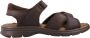 Panama Jack Platte sandalen met plakband Brown Heren - Thumbnail 6