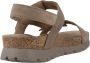 Panama Jack Platte Sandalen met Plakband Gray Dames - Thumbnail 5