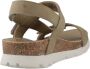 Panama Jack Platte Sandalen met Plakband Green Dames - Thumbnail 12