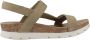 Panama Jack Platte Sandalen met Plakband Green Dames - Thumbnail 13