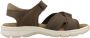 Panama Jack Platte Sandalen met Plakband Green Heren - Thumbnail 5