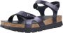 Panama Jack Platte Sandalen met Twee Banden Blue Dames - Thumbnail 4