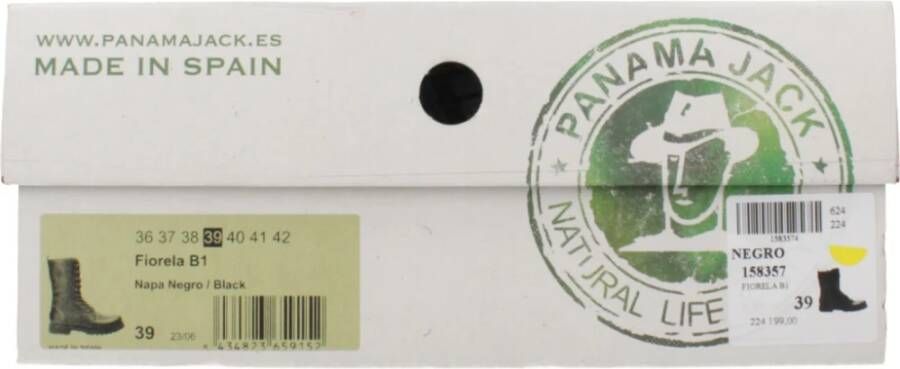 Panama Jack Stijlvolle Veterschoenen Black Dames
