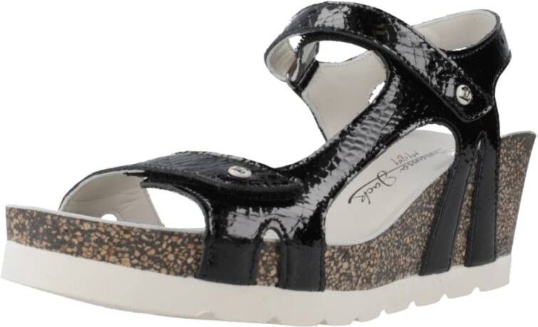 Panama Jack Wedges Black Dames