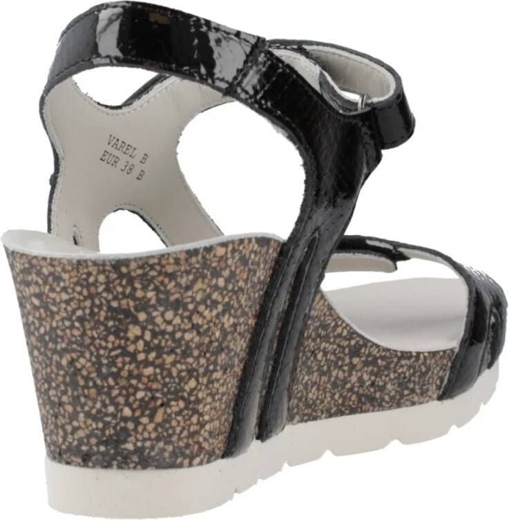 Panama Jack Wedges Black Dames