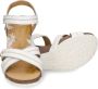 Panama Jack Witte Leren Sleehak Sandalen White Dames - Thumbnail 3