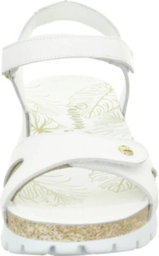 Panama Jack Witte damesslide sandalen