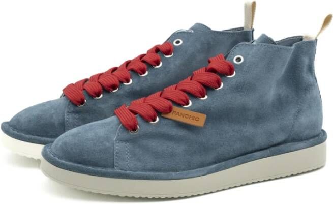 Panchic Basic Blauw Rood Enkellaarzen Blue Heren