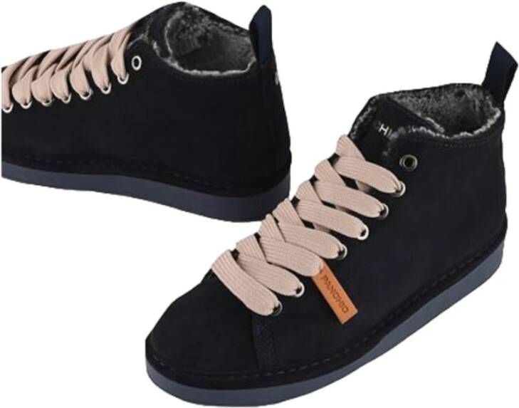 Panchic Blauwe Sneakers met Fuchsia Veters