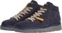 Panchic Blauwe Sneakers met Leren Details - Thumbnail 2