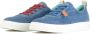 Panchic Blauwe Suède Sneakers met Leren Details Blue Heren - Thumbnail 6