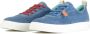 Panchic Blauwe Suède Sneakers met Leren Details Blue Heren - Thumbnail 10