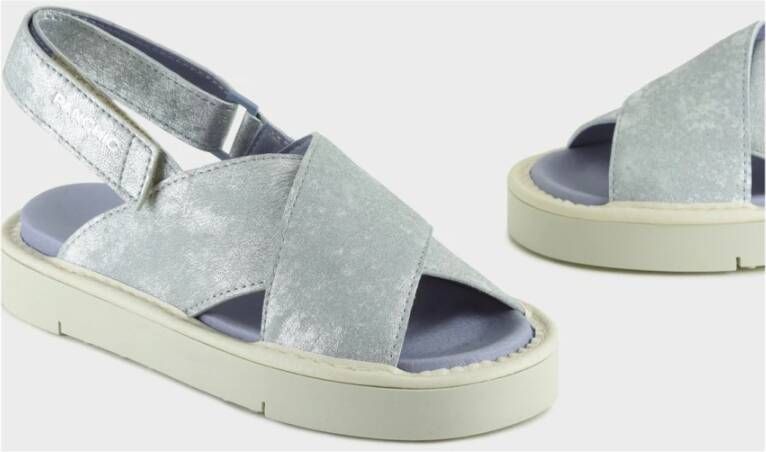 Panchic Flat Sandals Gray Dames