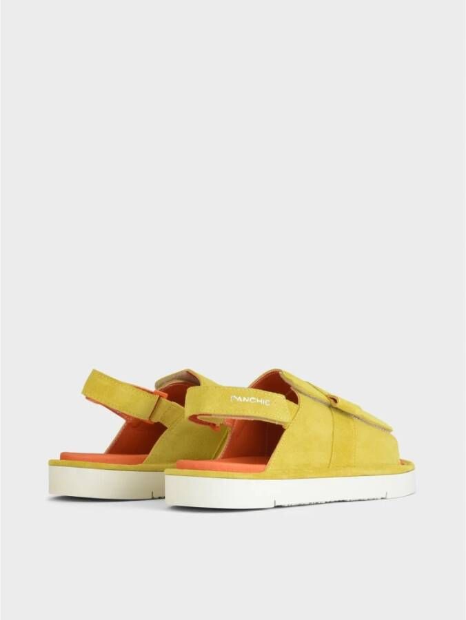 Panchic Flat Sandals Yellow Heren