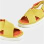 Panchic Gele Crisscross Sandaal met Microvezel Voering Yellow Heren - Thumbnail 2