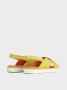 Panchic Gele Crisscross Sandaal met Microvezel Voering Yellow Heren - Thumbnail 3
