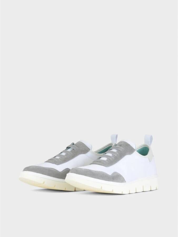 Panchic Heren Slip-On Nylon Suède Sneakers White Heren