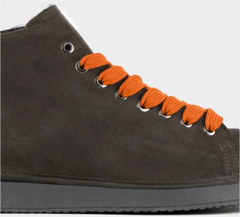 Panchic Khaki Suède Nepbont Enkellaars Gray Heren