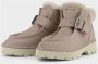 Panchic Shearling Enkelband Laars Ivoor Beige Dames - Thumbnail 2